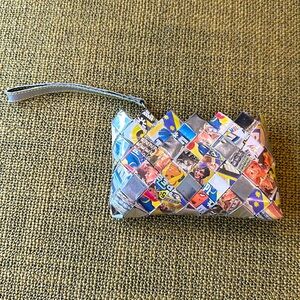 Ollin Vintage Pez Arm Candy Wristlet Bag Zip Coin Purse Wallet 4” x 6”